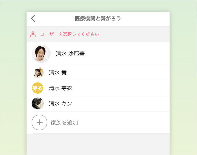 健診、PHRの医療情報の共有(第三者)イメージ
